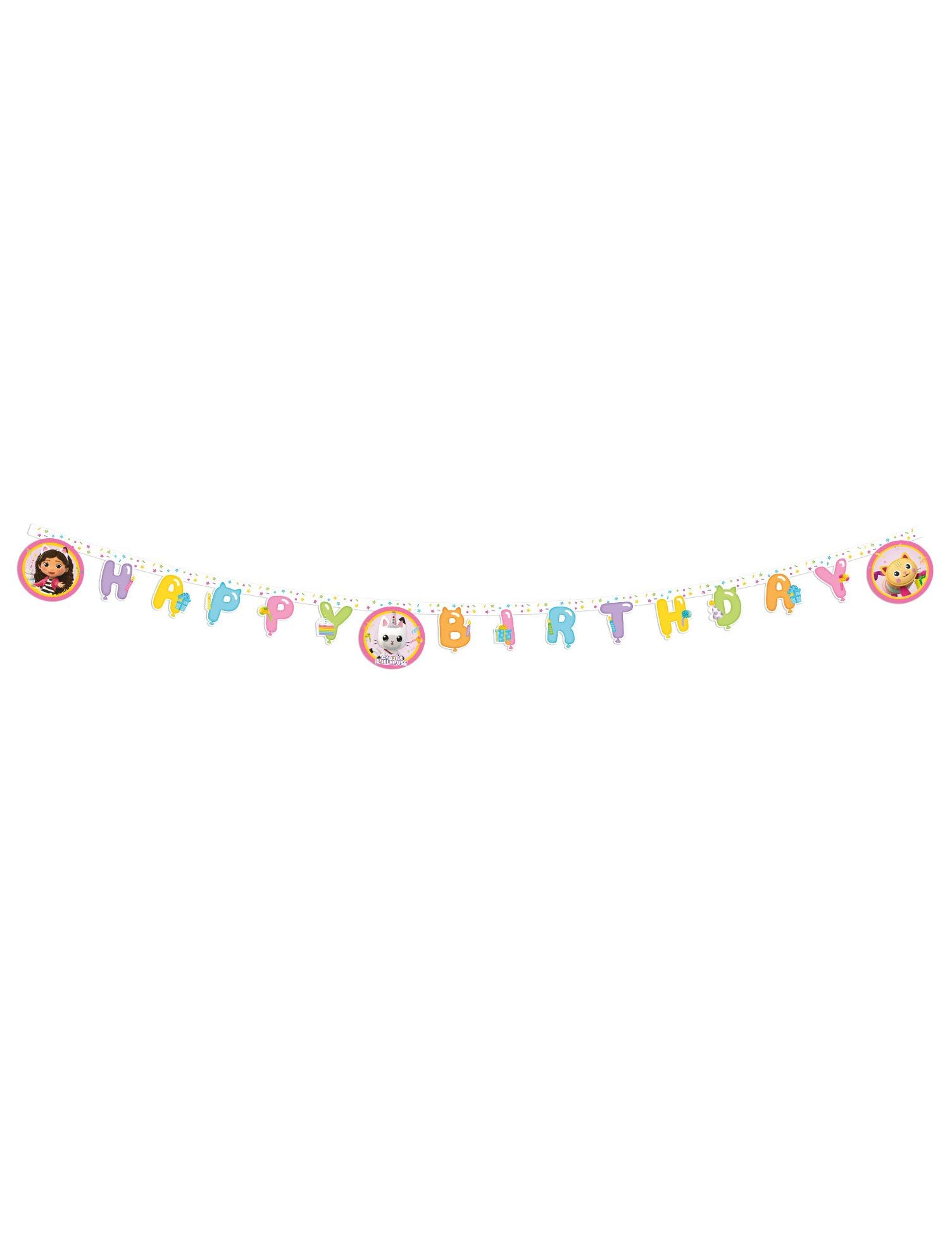 Gabby's Dollhouse Happy Birthday Banner